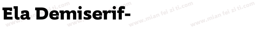 Ela Demiserif字体转换